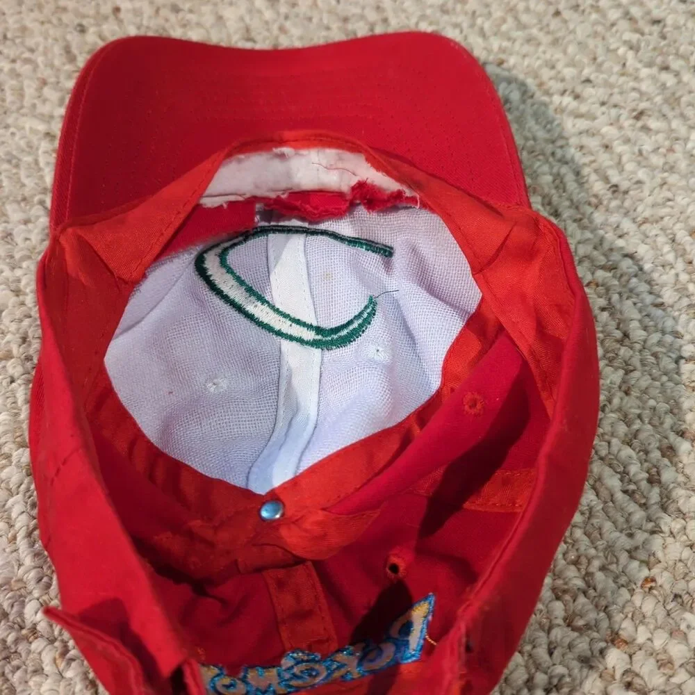 Vintage Pokemon Ash Ketchum Baseball Cap Hat Red Youth Adjustable